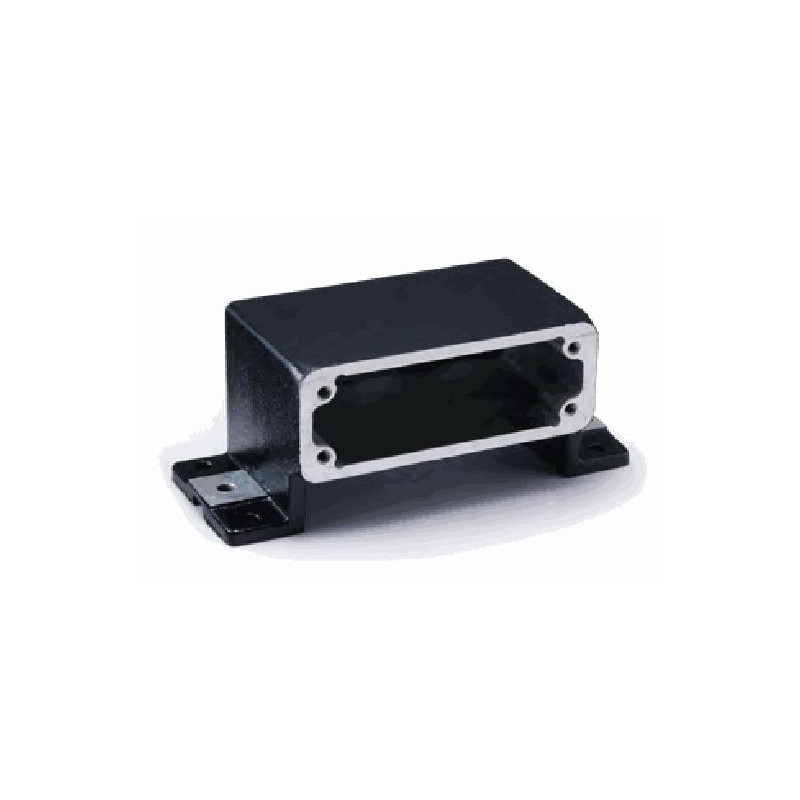 Embase en saillie 24B, Aluminium moulé sous pression, IP68/IP69K, Sortie horizontale, M25